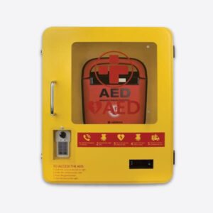 Heated Outdoor Metal Defibrillator (AED) Wall Cabinet