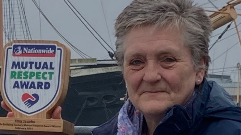 TINA TURNS IN AN AMAZING SHOW FOR HER COMMUNITY TO WIN THE NATIONWIDE MUTUAL RESPECT AWARD