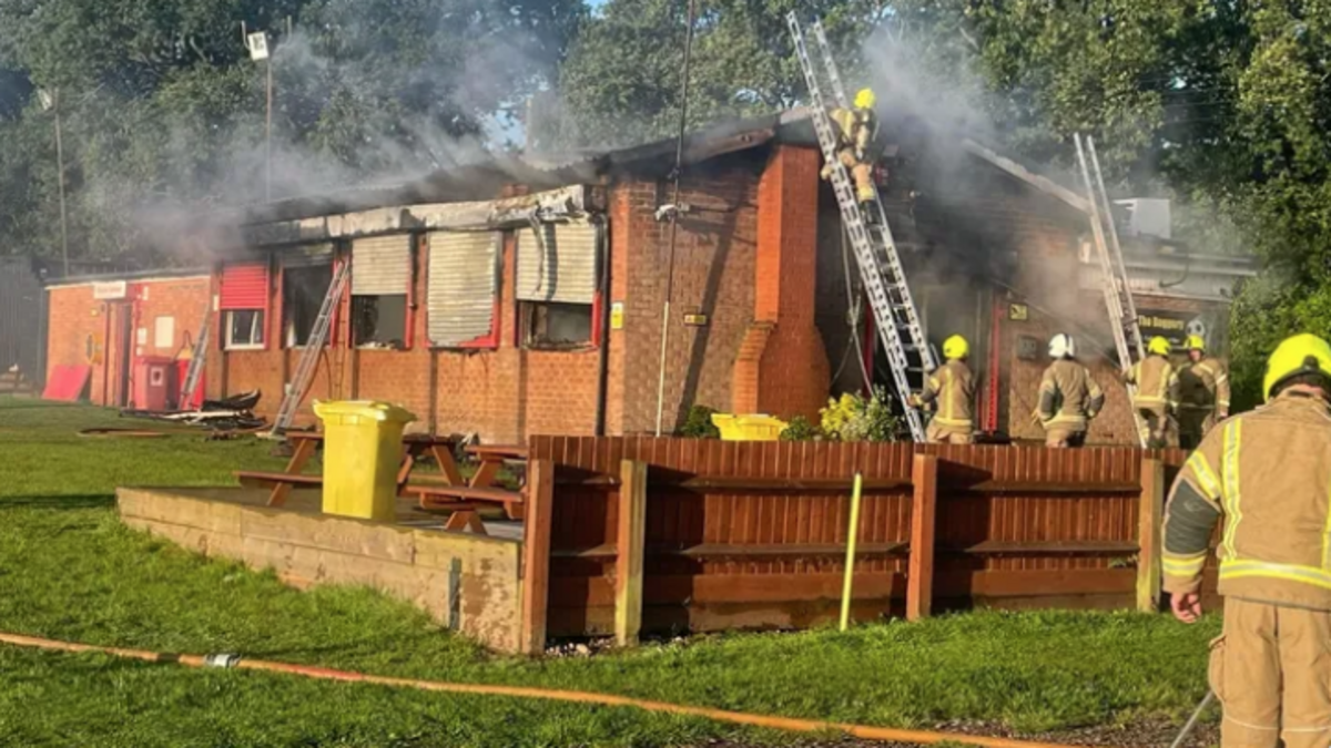 Disaster as fire to Hampton Football Club treat as suspicious