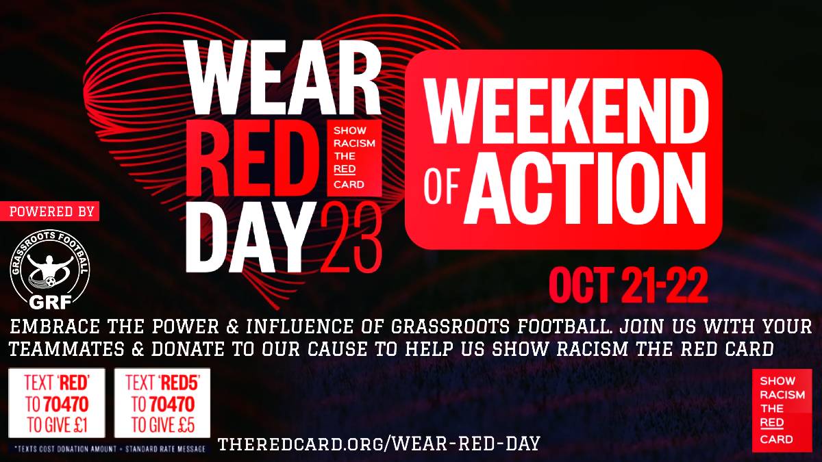 21st & 22nd of OCT – SHOW RACISM THE RED CARD WEEKEND OF ACTION
