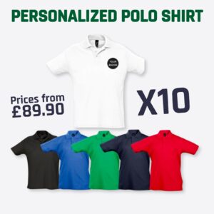 Personalised Team Polo Shirts x 10